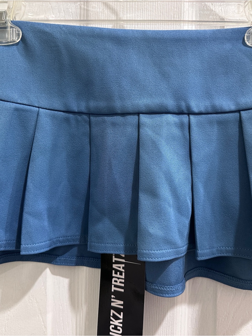 Trickz 'N' Treats - Blue Pleated Mini Skirt - Picture 2 of 15